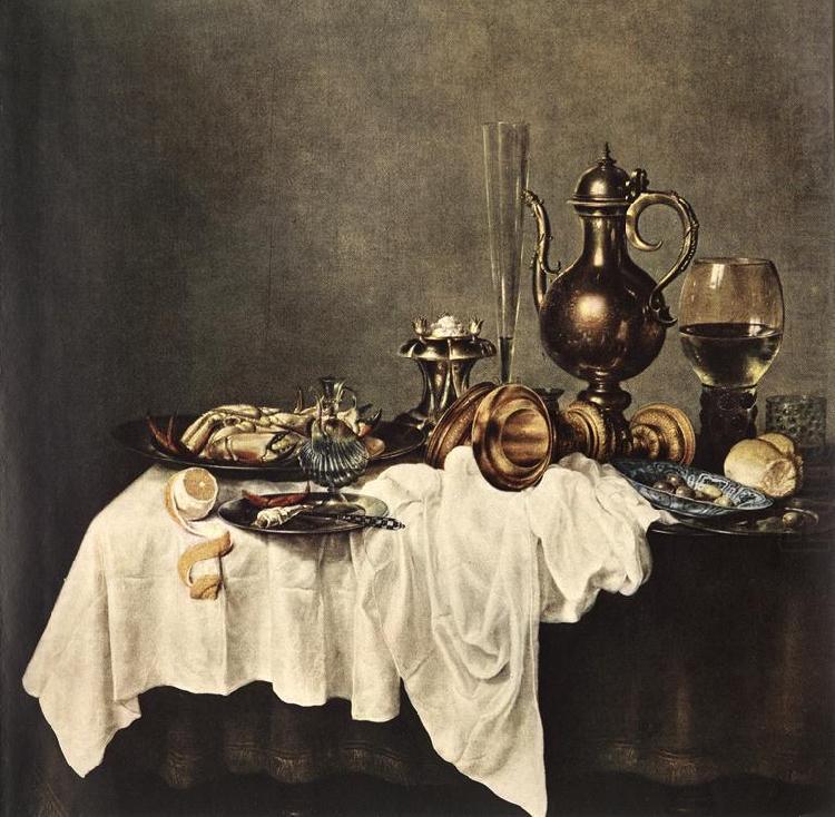 HEDA, Willem Claesz. Breakfast of Crab  sdg china oil painting image